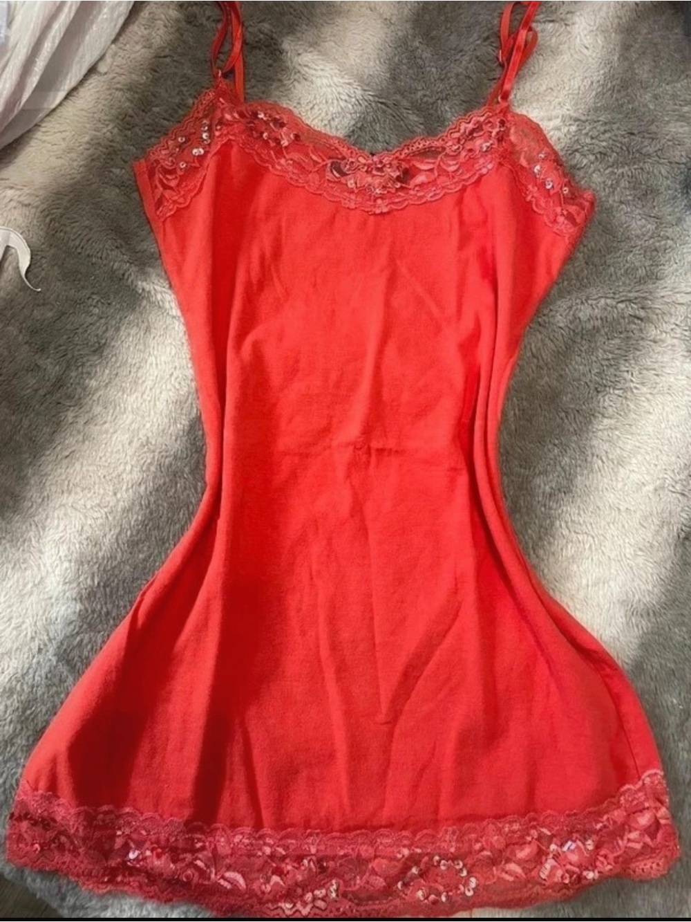 Zenana Outfitters Red Lace Cami